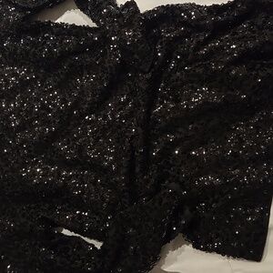 J. Crew Black Sequin top